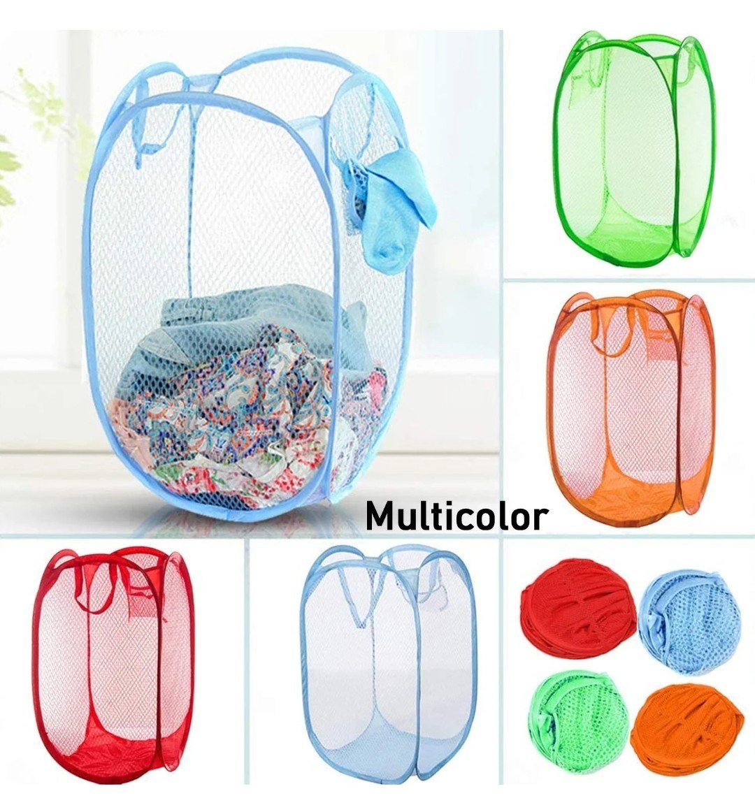 FOLDABLE LAUNDRY BASKET ,STORAGE BOX ,MULTIPURPOSE BASKET - Image 3